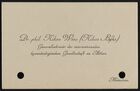 Calling Card of Dr. Nikos Wees