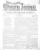 North's Philadelphia Musical Journal, August, 1888
