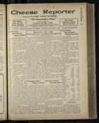 Cheese Reporter, Vol. 54, no. 20, Saturday, January 25, 1930