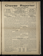 Cheese Reporter, Vol. 54, no. 49, Saturday, August 16, Saturday, 1930