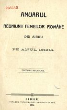 Anuarul Reuniunii Femeilor din Sibiu pe anii 1913-1914