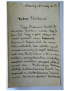 E [Elsa] Grailich to Szeréna Ladányi [Mrs. Buchinger], Pozsony, 18 May 1913