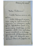 E [Elsa] Grailich to Szeréna Ladányi [Mrs. Buchinger], Pozsony, 17 August 1913