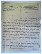 E [Elsa] Grailich to Szeréna Ladányi [Mrs. Buchinger], Poszony, 18 February 1914
