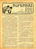 Nomunkás. A munkálkodó nok érdekeit képviselo szociáldemokrata lap, Vol. I, No. 6, 7 May 1905
