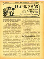 Nomunkás. A munkálkodó nok érdekeit képviselo szociáldemokrata lap, Vol. II, No. 5, 11 March 1906