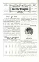 Kadinlar Dunyassi-Monde Féminin, No. 127, 18-31 janvier 1914