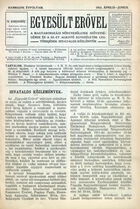Egyesült Erovel. A Magyarországi Noegyesületek Szövetségének és a sz.-et [szövetséget] alkotó egyesületek legtöbbjének hivatalos közlönyük, harmadik évfolyam, April–June 1912
