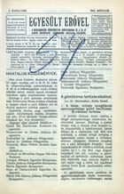 Egyesült Erovel. A Magyarországi Noegyesületek Szövetségének és a sz.-et [szövetséget] alkotó egyesületek legtöbbjének hivatalos közlönyük, II évfolyam, March 1910