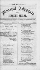 Southern Music Advocate and Singer's Friend, Vol. 2, no. 17, November , 1860