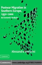 Postwar Migration in Southern Europe, 1950–2000: An Economic Analysis