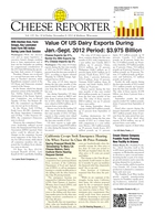 Cheese Reporter, Vol. 137, No. 20, Friday, November 9, 2012