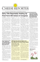 Cheese Reporter, Vol. 138, No. 29, Friday, January 10, 2014