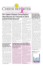 Cheese Reporter, Vol. 139, No. 15, Friday, October 3, 2014
