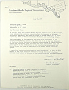 Letter from Cristobal P. Aldrete to Cyrus R. Vance re: Resolution by SW Border Regional Commission Allowing Governors of CA, AZ, NM, & TX to Participate in U.S.-Mex. Consultative Mechanism, July 12, 1979