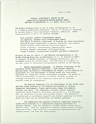 Federal Co-Chairman's Report re: Consultative Mechanism/Border Working Group Meeting in DC, June 4, 1979