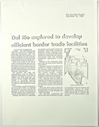 Del Rio explored to develop efficient border trade facilities