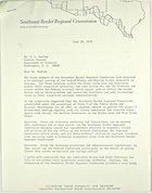 Letter from Cristobal P. Aldrete to C. L. Haslam re: Proposed meeting of the United States and Mexican border Governors, June 29, 1979