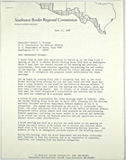 Letter from Cristobal P. Aldrete to Robert C. Krueger re: Follow up on meeting of the U.S.-Mexico Border Working Group, June 17, 1980