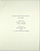 Southwest Border Region Commission Status Report: Remarks by Cristobal P. Aldrete, [1979]