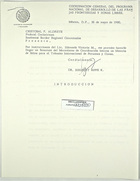 Letter from Siegbert Rippe K. to Cristobal Aldrete re: Mechanism of Internal Coordination Regarding Sites for International Transit of Persons and Materials, May 26, 1980