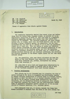 Memo from P. A. Mangano to Mr. Bancroft et al. re: Threat of Aggression from Albania Against Greece, March 19, 1948