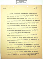 Draft of Memo re: Attack on Skra, November 13, 1946