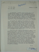 Confidential Letter from Thomas C. Mann to Mr. Noble re: Chamizal Border Dispute, February 27, 1950