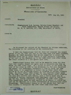 Secret Memo of Telephone Conversation Between L. M. Lawson and H. C. Herrick re: Chamizal Border Dispute, May 19, 1950