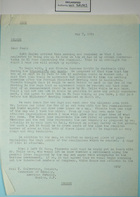Correspondence from Thomas C. Mann to Paul T. Culbertson re: Chamizal Border Dispute Agreement Not Entirely Satisfactory to L. M. Lawson, May 7, 1951