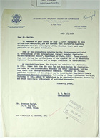 Letter from Commissioner Leland H. Hewitt to Brownson Marlsh re: Reports on Chamizal Border Dispute Have Not Yet Been Published by Joint Commission, July 5, 1959