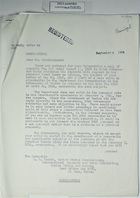 Letter re: improving on the revised 1944 proposal as a new proposal rather than as a revision of a previous proposal, from Louis F. Blanchard to L. H. Hewitt, September 4, 1956