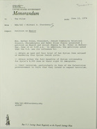 Memo from Michael D. Sternberg for the Files re: Petition on Maalot, June 12, 1974