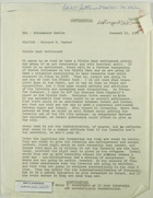 Memo from Richard B. Parker to Ambassador Battle re: Middle East Settlement, January 15, 1968
