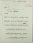 Draft of Memo from Lucius D. Battle to the Secretary re: Recommended Postponement of Signing of PL-480 Agreement with Israel, March 1968