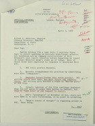 Letter from Stephen E. Palmer, Jr., to Alfred L. Atherton re: Minister Anug's Views, April 3, 1968