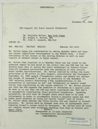 Memorandum of Conversation Between Benjamin Welles, Rodger P. Davies, and John D. Leonard re: USG Support for Total Israeli Withdrawal, November 25, 1968