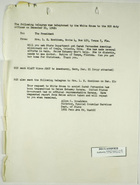 Copy of telegram  Re: Asking State Department to get American missionary, Sarah Fernandez, out of Cuba due to health problems, from L. E. Keskinen to John F. Kennedy, reply sent by White House to SCS duty officer with reply from SCS [Allyn C. Donaldson] to Mrs. L. E. Keskinen December 21, 1962