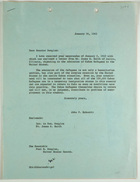 Correspondence between Abba P. Schwartz & Paul H. Douglas re: Response to Objection Against Admitting Cuban Refugees to U.S., January 14, 1963