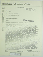 Telegram from U.S. Embassy in Bern to Secretary of State re: Cuban Regime Nationalizing U.S. Chancery Property, July 24, 1963