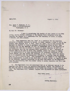 Copy of Letter from John W. Abercrombie to James P. Buchanan re: Regulations on Temporary Admission of Mexican Contract Laborers, August 5, 1919