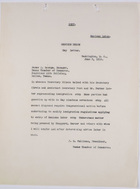 Copy of Letter from J. S. Cullinan to James Z. George re: Meetings with Labor and Immigration Officials, June 5, 1919