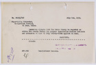 Copy of Message from Anthony Caminetti to Supervising Inspector, Immigration Service, El Paso, re: Tom Green County Included in Deadline Extension for Rio Grande Valley to Import Mexican Agricultural Laborers, July 2, 1919