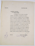 Copy of Letter from Commissioner-General to Supervising Inspector, Immigration Service, El Paso, re: Dept. Won't Authorize Importation of Mexican Workers for War Dept. or Other Federal Agency, June 25, 1919