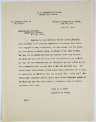 Copy of Letter from Inspector-in-Charge Kinne, Del Rio, TX, to Supervising Inspector, Immigration Service, El Paso, re: Mexican Laborers Hired for U.S. Army Construction Work Dispute Wages, June 19, 1919