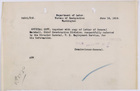 Copy of Message from Anthony Caminetti re: Official Copy Referred to Director General, U.S. Employment Service, June 19, 1919