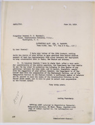Copy of Letter from John W. Abercrombie to General R. C. Marshall re: U.S. Employment Service Cannot Contract with Additional Mexican Laborers for Army Construction Work, June 19, 1919