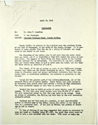 Memo from W. Lee Hunsinger to John T. Lassiter, re: Proposed drainage canal, Puerto Bolivar, April 23, 1943