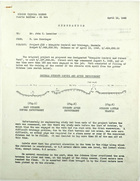 Memo from W. Lee Hunsinger to John T. Lassiter, re: Mosquito control and drainage, Machala, April 19, 1943