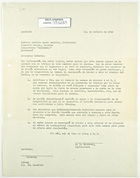Letter from A. G. Sandoval to Leonardo Chavez r: Gabriel Argudo, October 10, 1943